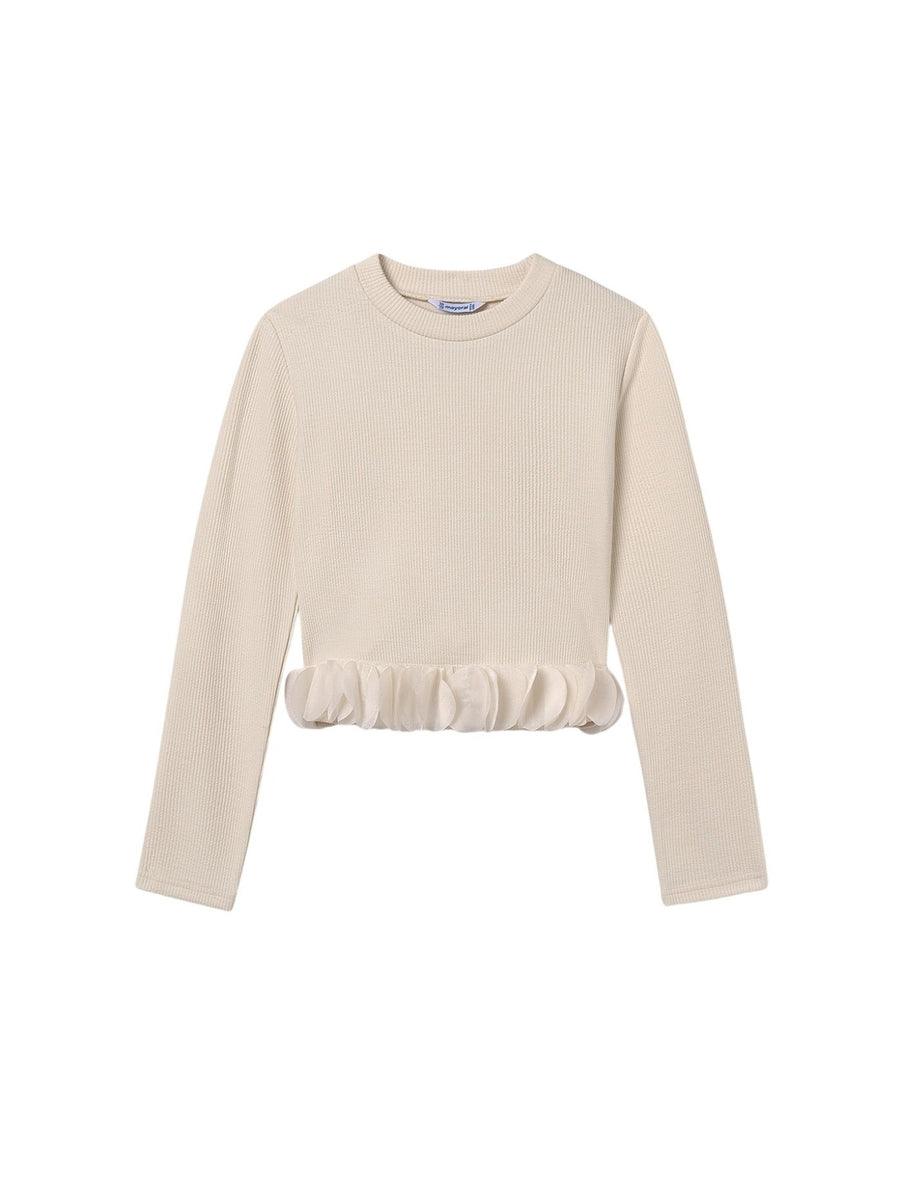 Top petalas Macchiato (Creme / Pérola)  para Menina - Mayoral