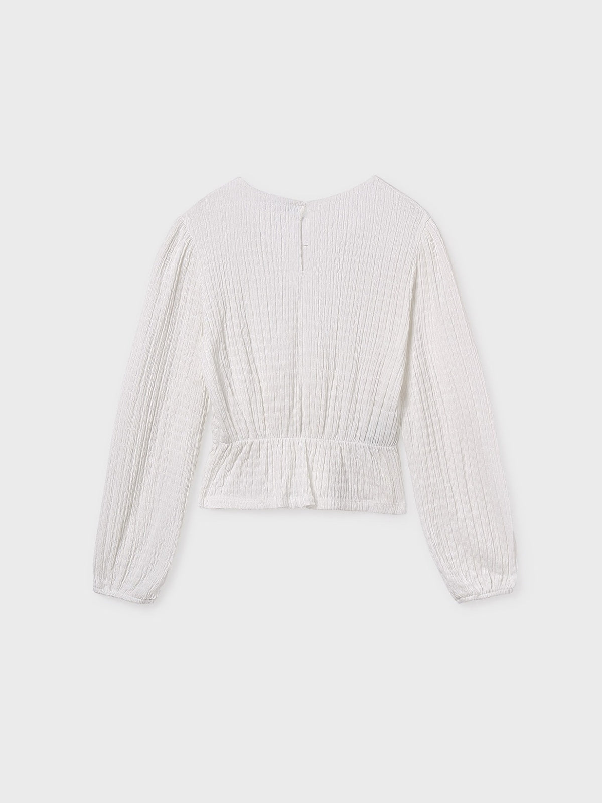 Top laços Nata (Creme / Pérola)  para Menina - Mayoral