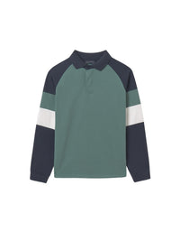 Polo m/comp. riscas Pinho (Verde seco)  para Menino - Mayoral