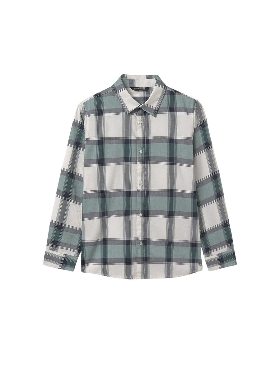 Camisa m/comp.xadrez Pinho (Verde seco)  para Menino - Mayoral