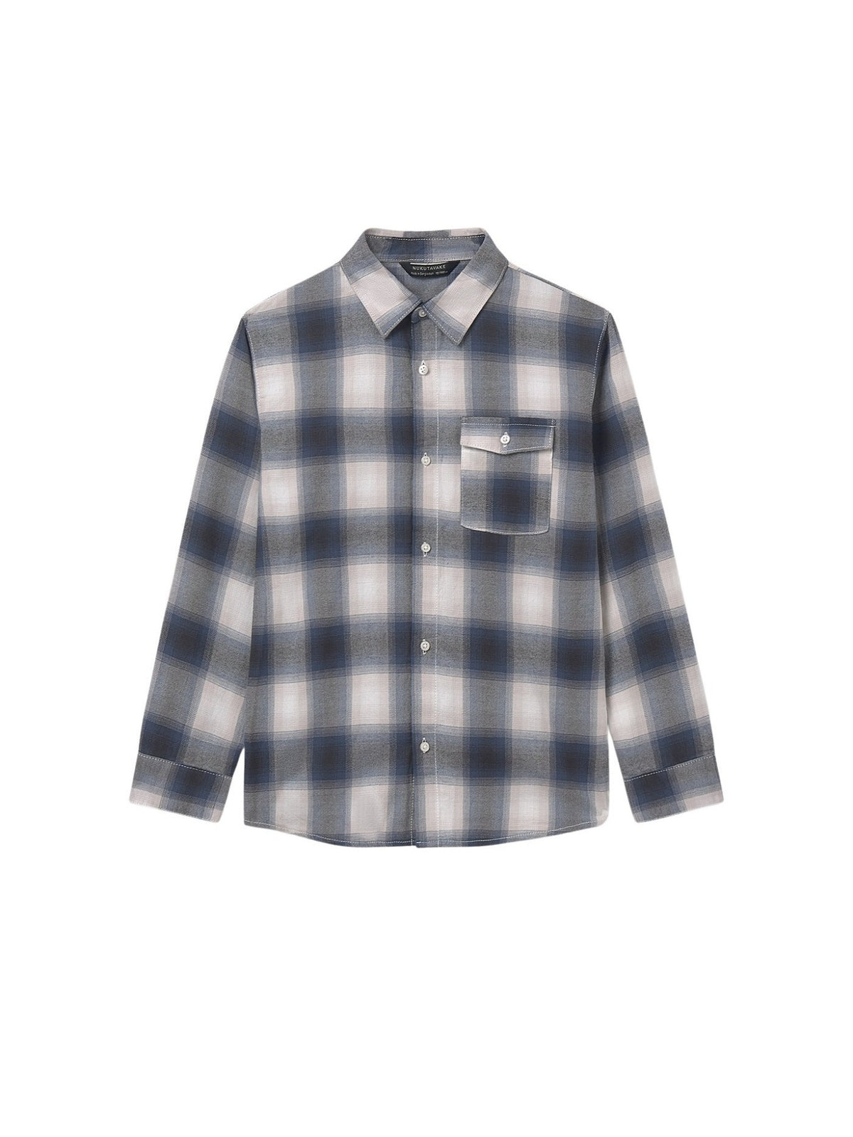 Camisa m/comp.xadrez flanela Cinza (Cinza)  para Menino - Mayoral