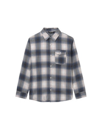 Camisa m/comp.xadrez flanela Cinza (Cinza)  para Menino - Mayoral