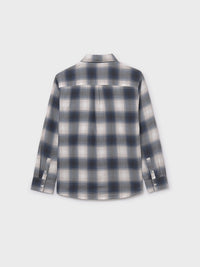 Camisa m/comp.xadrez flanela Cinza (Cinza)  para Menino - Mayoral