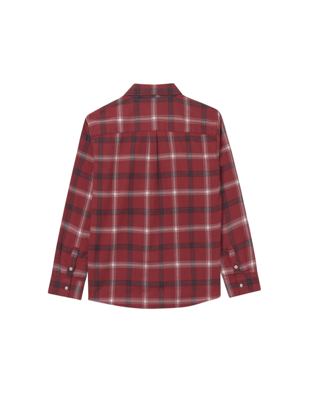 Camisa m/comp.xadrez flanela Groselha (Vermelho Escuro)  para Menino - Mayoral