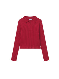 Polo m/comp. Tricô Vermelho (Vermelho)  para Menina - Mayoral