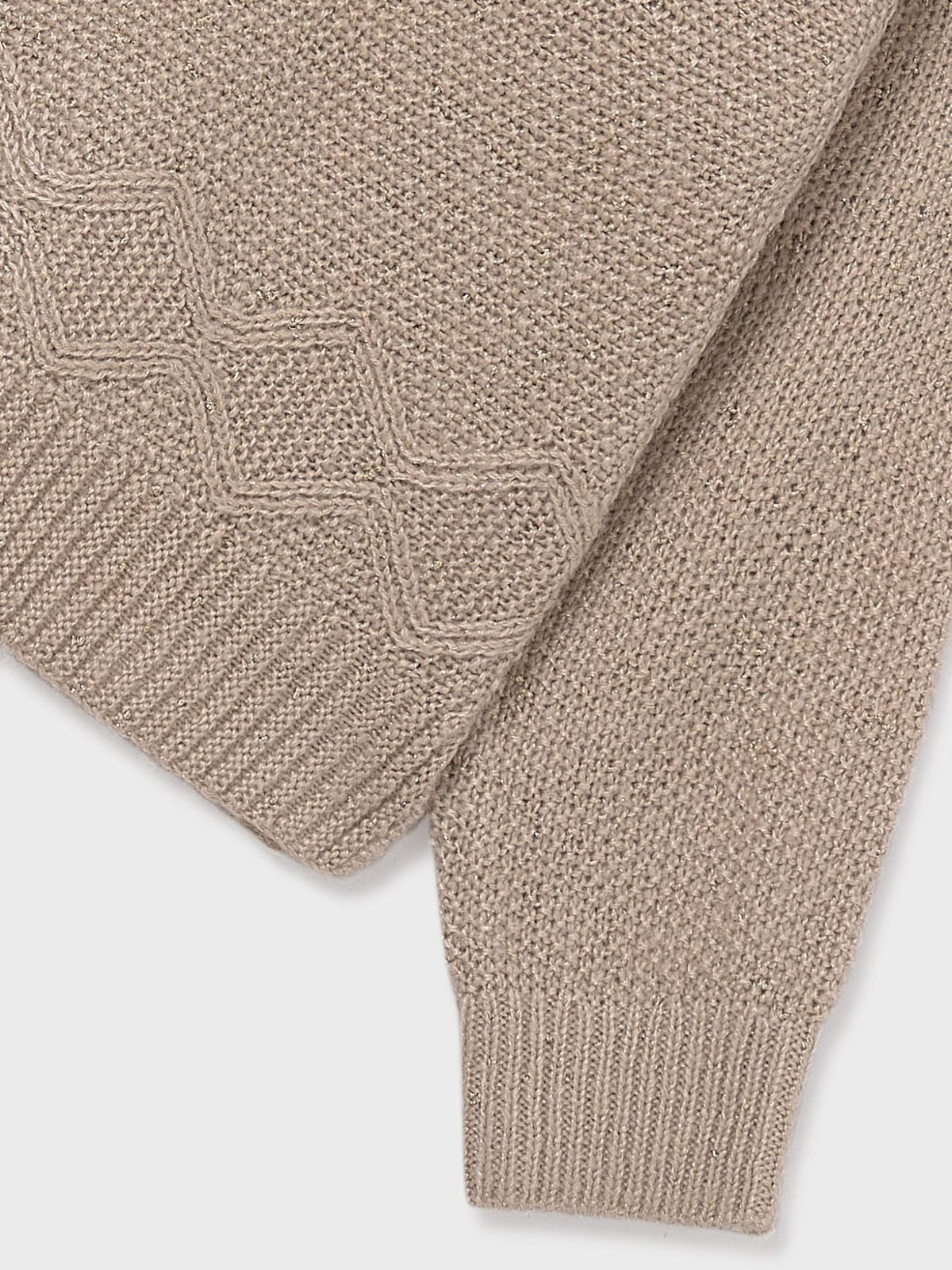Jersey lurex Sésamo vig (Bege)  para Menina - Mayoral
