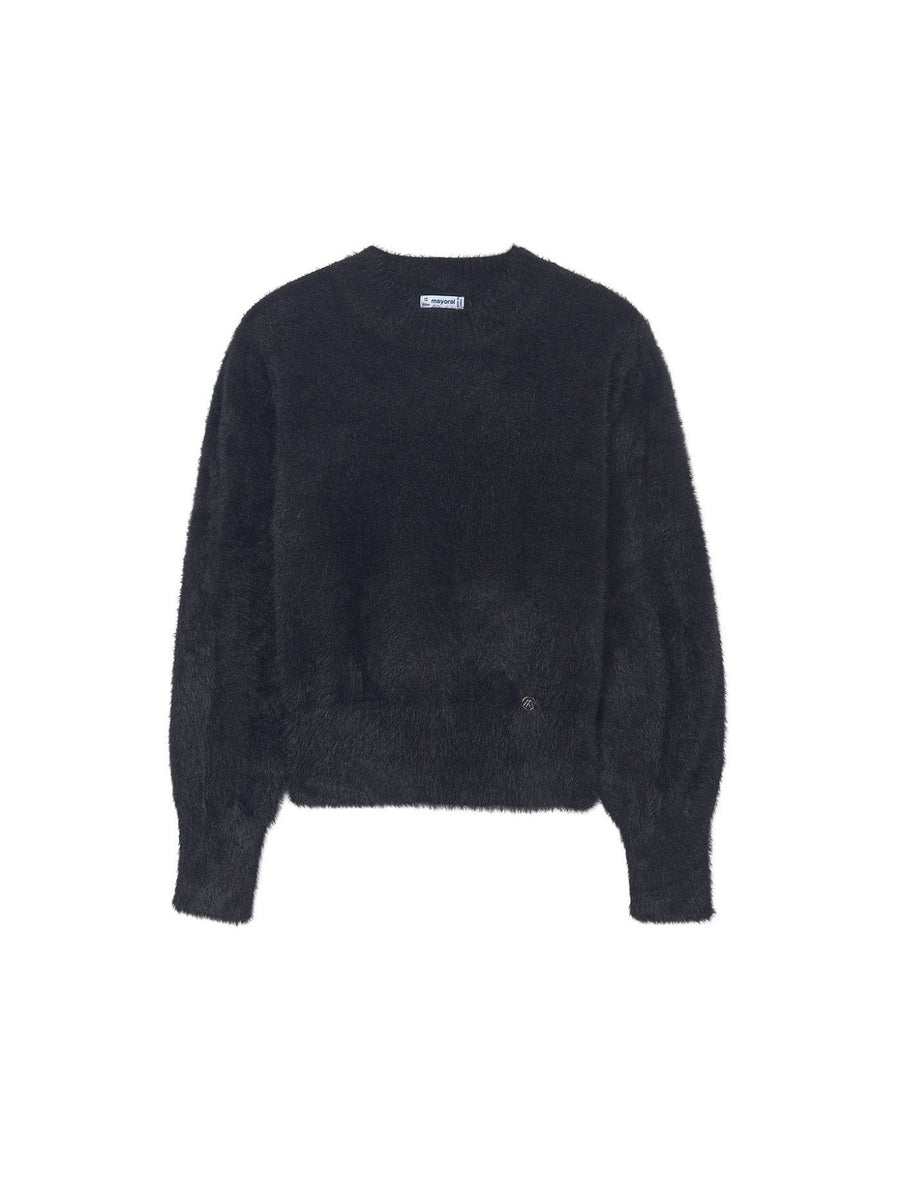 Jersey pelo Preto (Preto)  para Menina - Mayoral