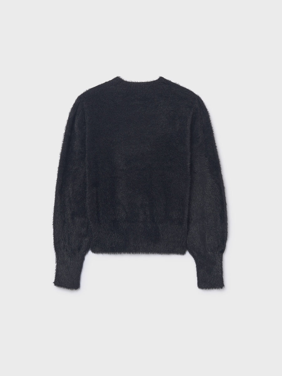 Jersey pelo Preto (Preto)  para Menina - Mayoral