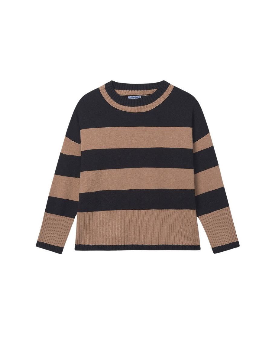 Jersey riscas Preto (Preto)  para Menina - Mayoral