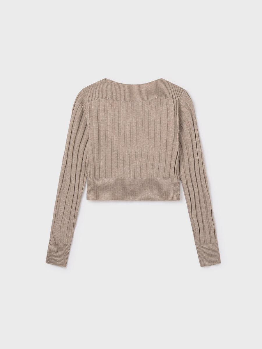 Jersey Toffe vig (Castanho)  para Menina - Mayoral