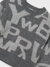 Jersey jacquard Chumbo vig (Cinza Escuro)  para Menina - Mayoral