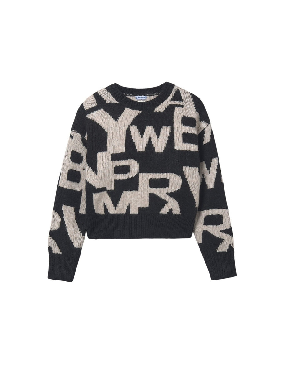 Jersey jacquard Preto (Preto)  para Menina - Mayoral