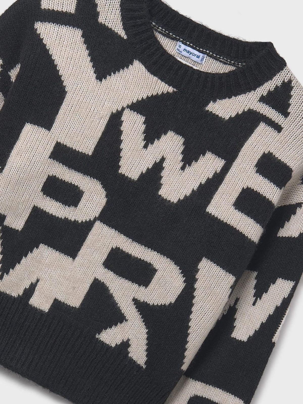 Jersey jacquard Preto (Preto)  para Menina - Mayoral