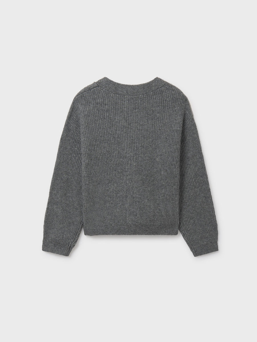 Casaco tricot bebé Aço vig. (Cinza Escuro)  para Menina - Mayoral
