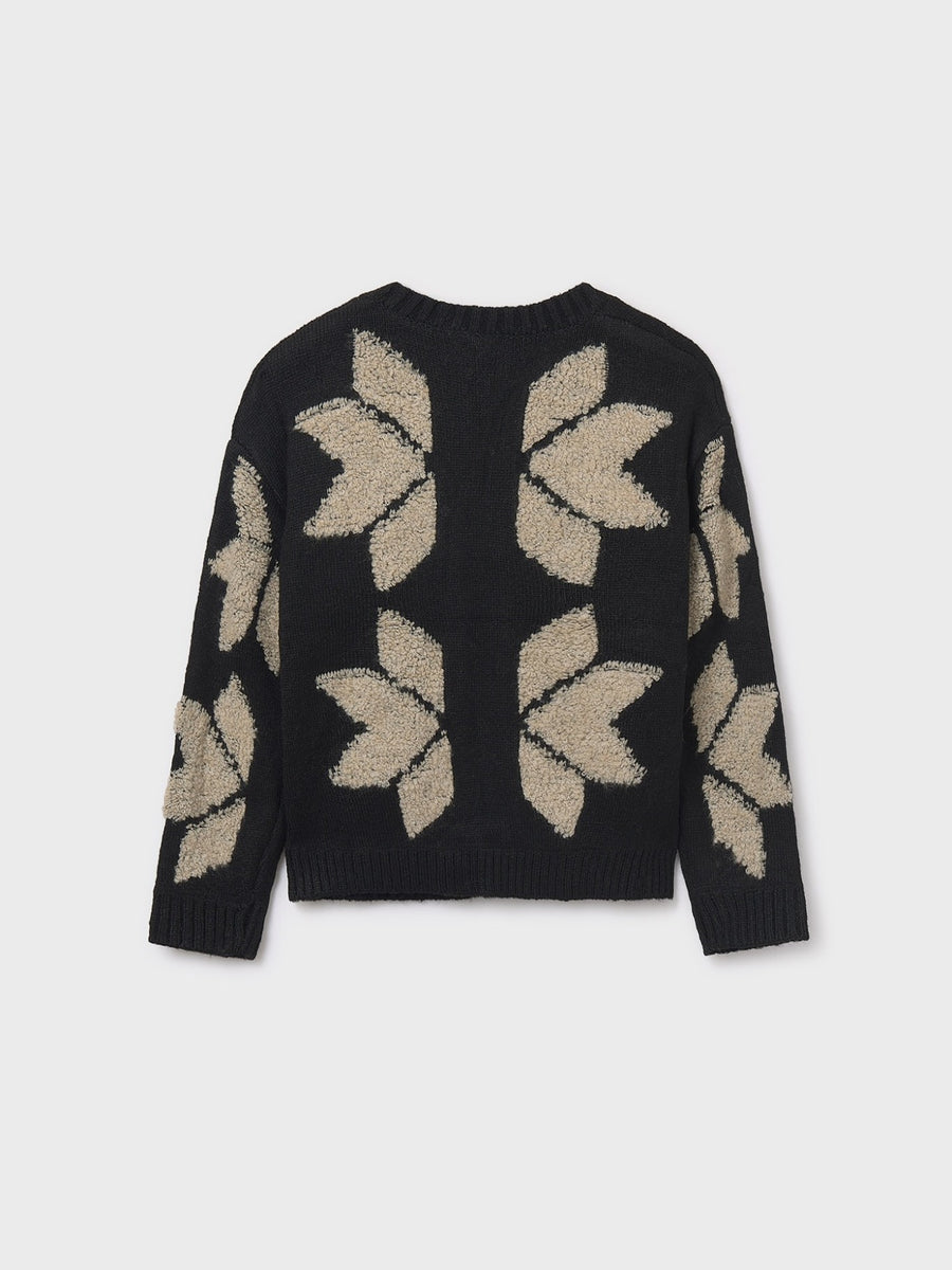 Casaco jacquard Preto (Preto)  para Menina - Mayoral