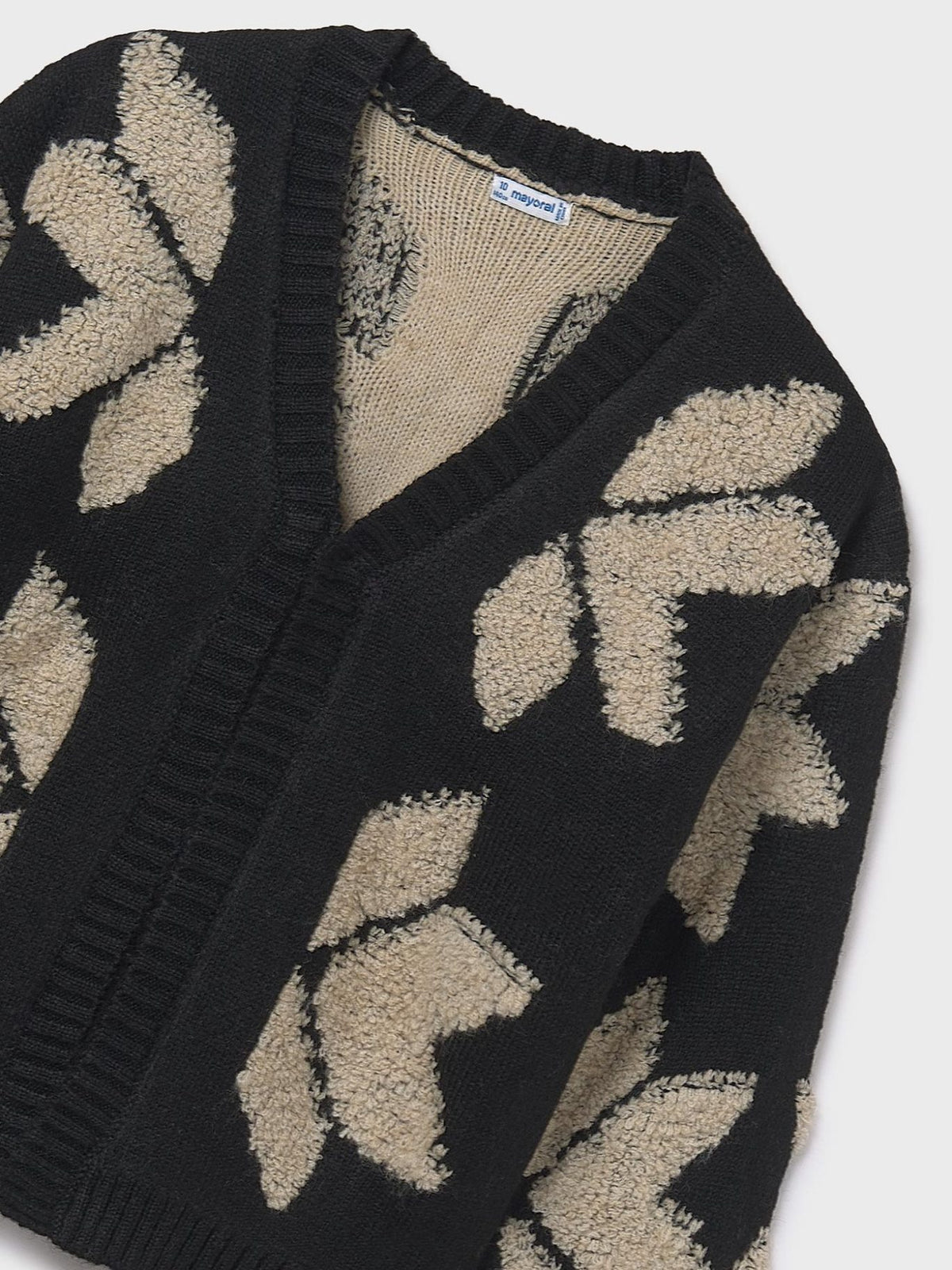Casaco jacquard Preto (Preto)  para Menina - Mayoral