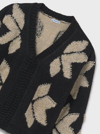 Casaco jacquard Preto (Preto)  para Menina - Mayoral