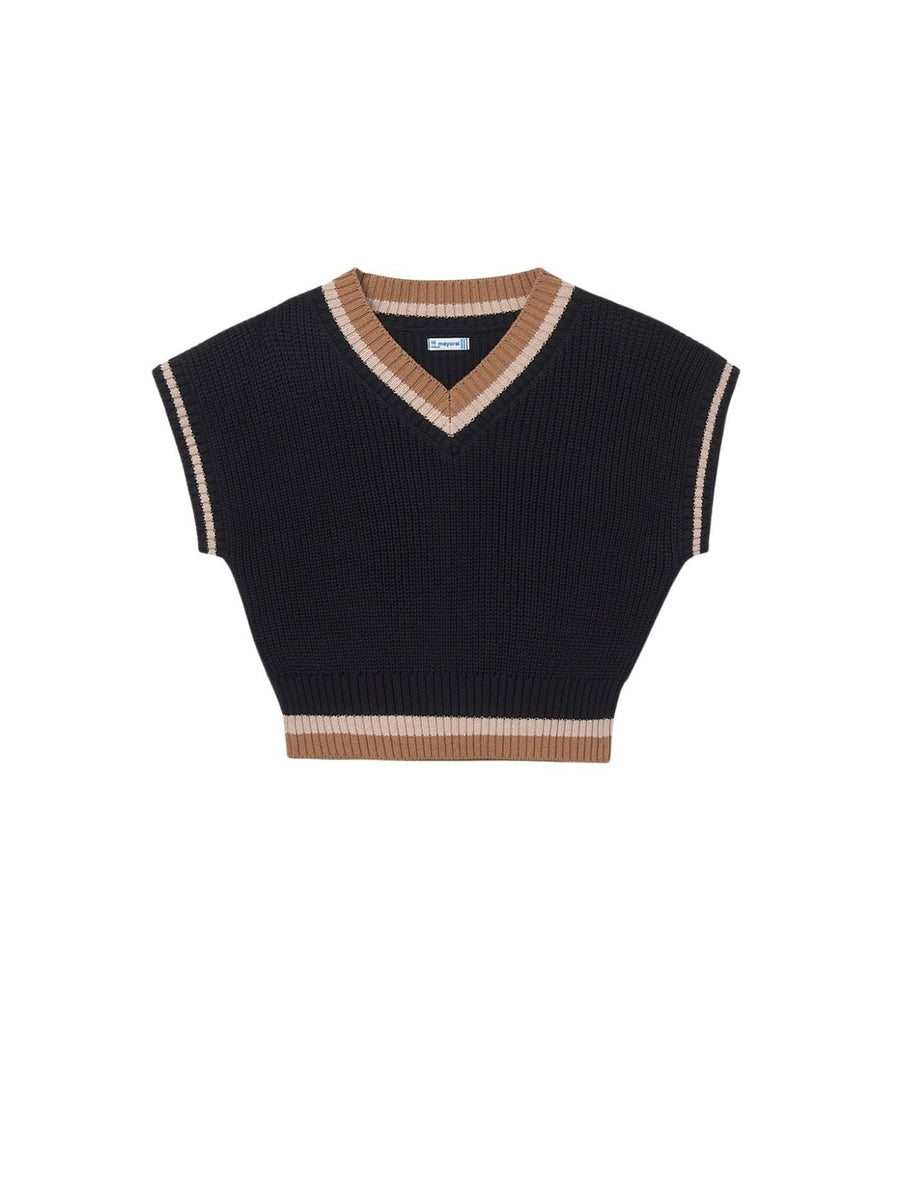 Colete tricot Preto (Preto)  para Menina - Mayoral