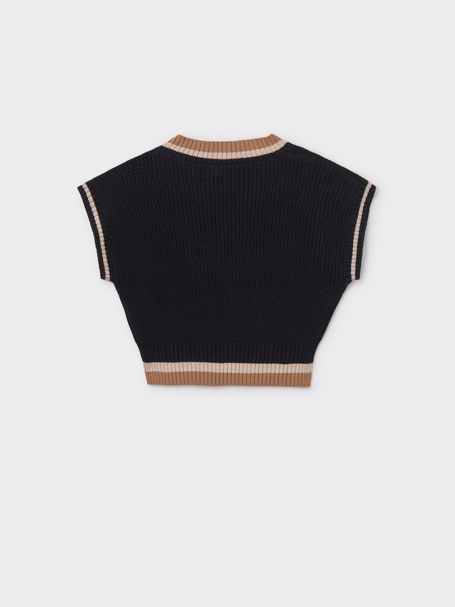 Colete tricot Preto (Preto)  para Menina - Mayoral
