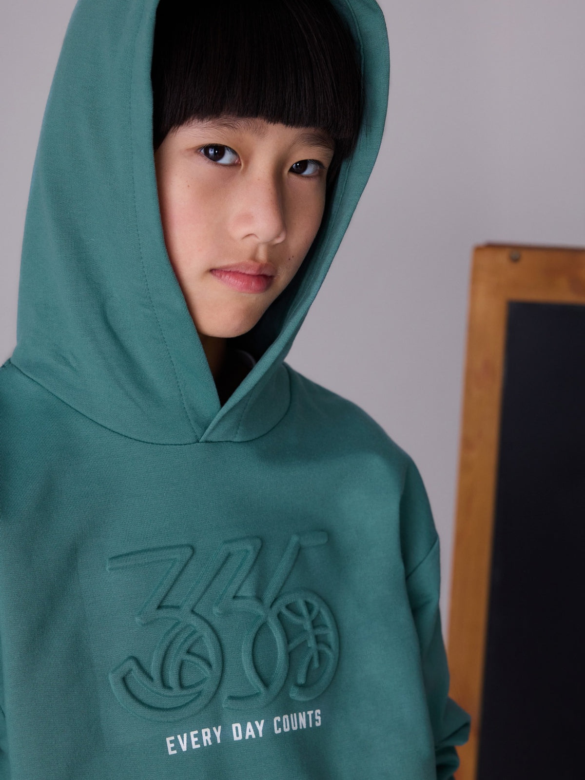 Sweat embossed c/carapuço Pinho (Verde seco)  para Menino - Mayoral