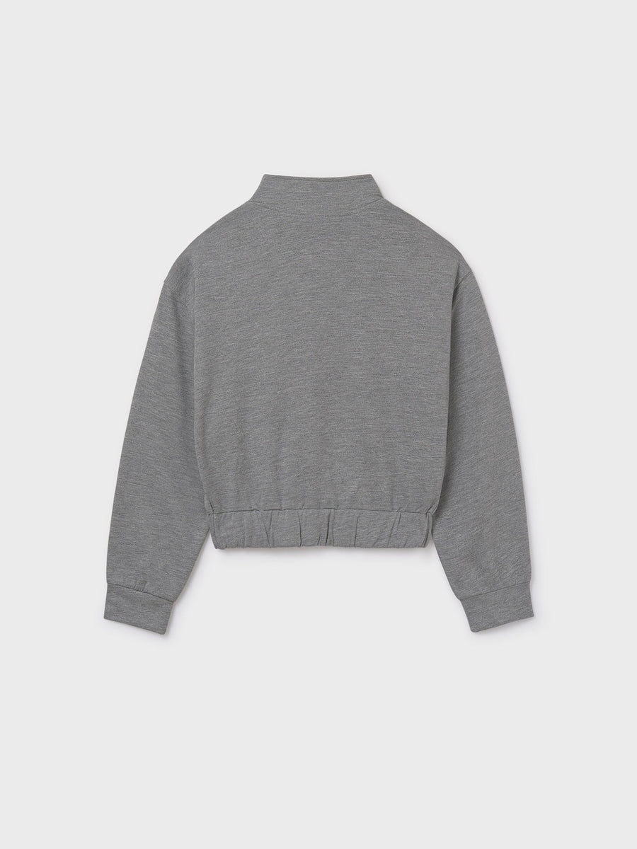 Sweat fecho Aço vig. (Cinza Escuro)  para Menina - Mayoral