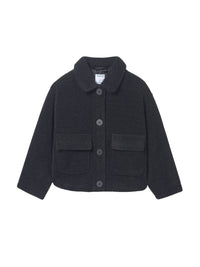 Casaco punto pelo Preto (Preto)  para Menina - Mayoral