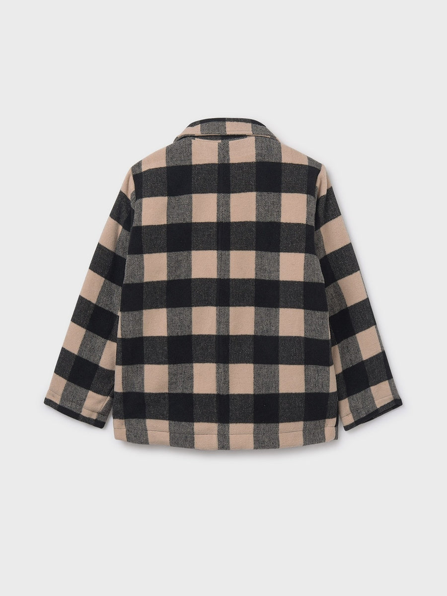 Casaco jacquard Xadrez (Cinza Escuro)  para Menina - Mayoral