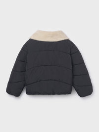Blusão gola pelo Preto (Preto)  para Menina - Mayoral