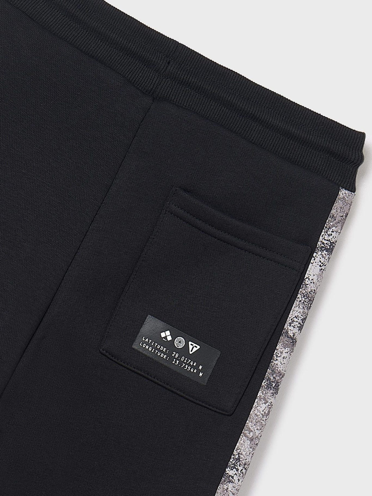 Calça contrastes Preto (Preto)  para Menino - Mayoral