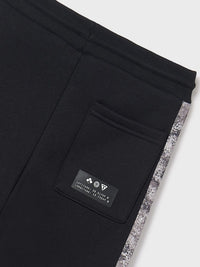 Calça contrastes Preto (Preto)  para Menino - Mayoral