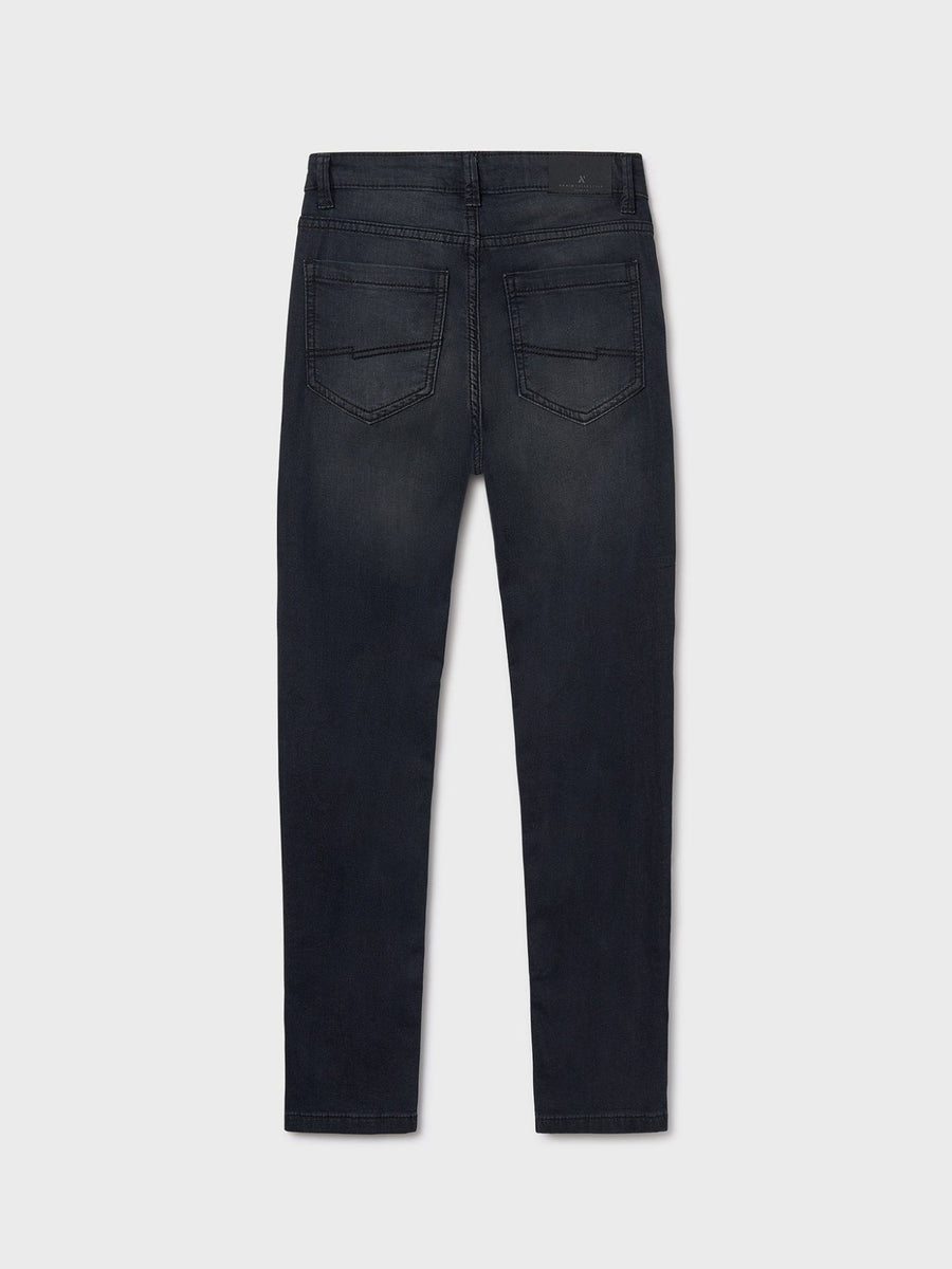 Calça soft denim Preto (Preto)  para Menino - Mayoral