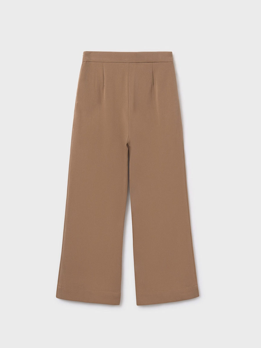 Calça wide leg Camel (Castanho Claro)  para Menina - Mayoral