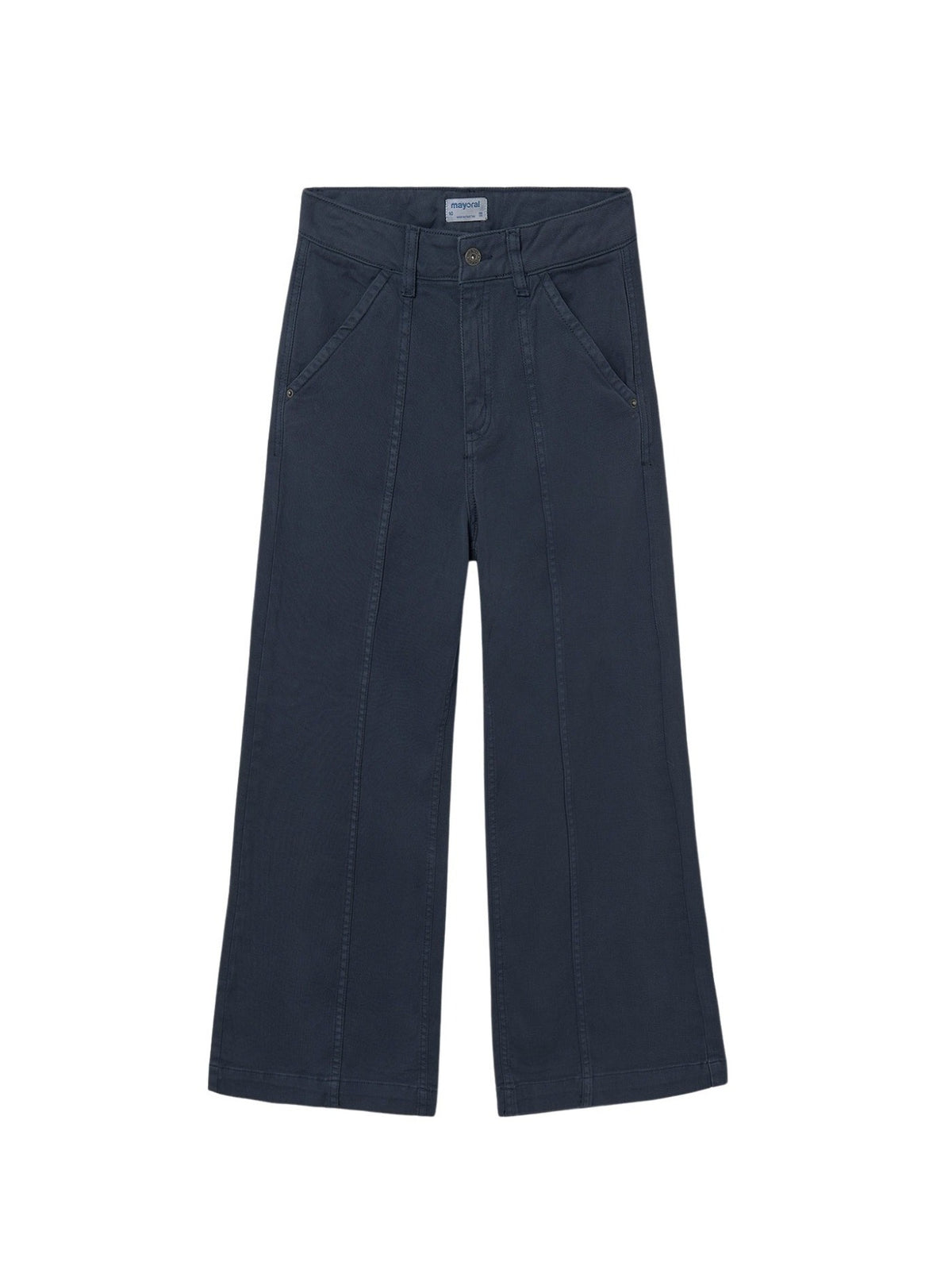 Calça sarja wide leg Petróleo (Ganga)  para Menina - Mayoral