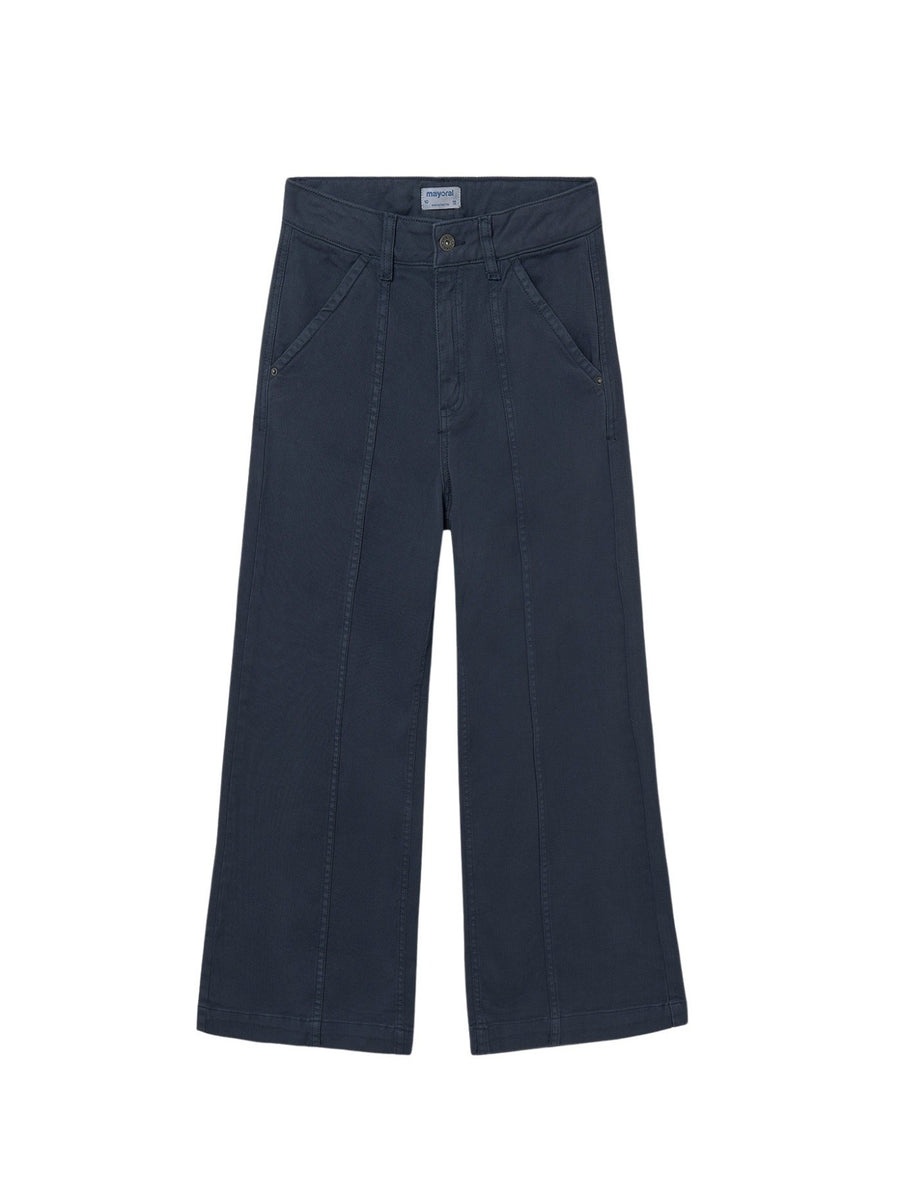 Calça sarja wide leg Petróleo (Ganga)  para Menina - Mayoral