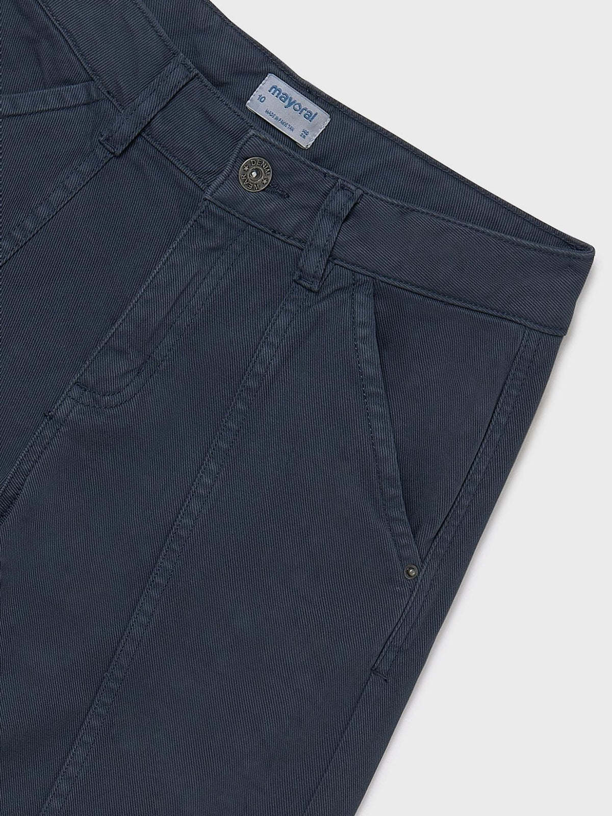 Calça sarja wide leg Petróleo (Ganga)  para Menina - Mayoral