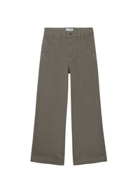 Calça sarja wide leg Caça (Azeitona)  para Menina - Mayoral