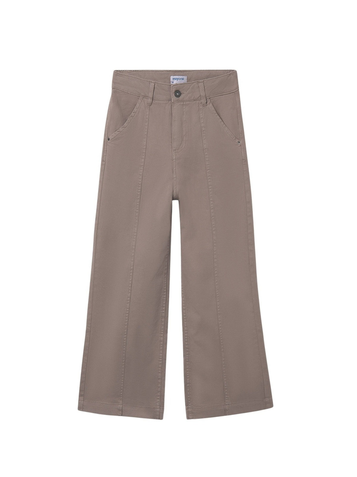 Calça sarja wide leg Topeira (Castanho Claro)  para Menina - Mayoral