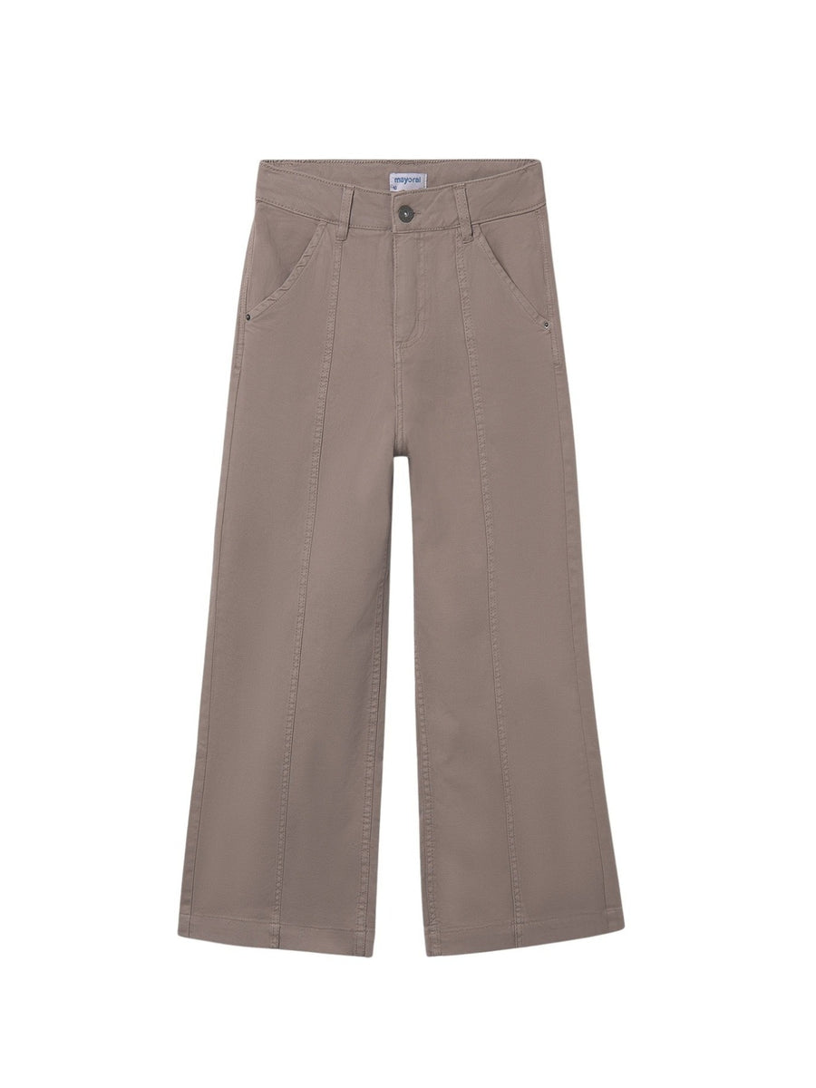 Calça sarja wide leg Topeira (Castanho Claro)  para Menina - Mayoral