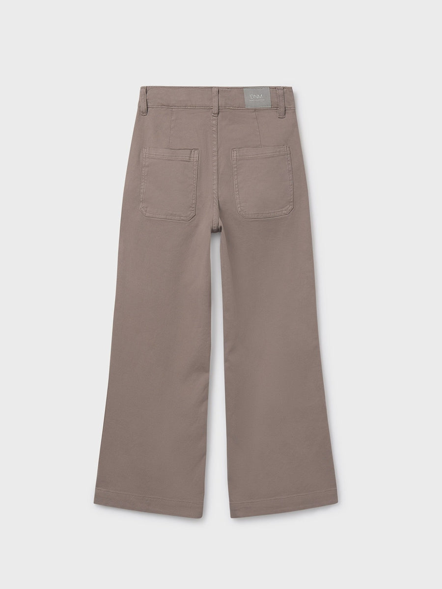 Calça sarja wide leg Topeira (Castanho Claro)  para Menina - Mayoral