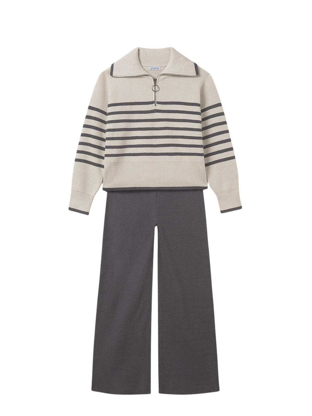 Conj. calça tricot Chumbo vig (Cinza Escuro)  para Menina - Mayoral