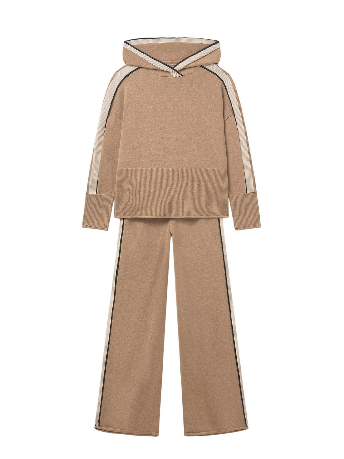Conj.calça tricô capuz Camel vig (Castanho Claro)  para Menina - Mayoral