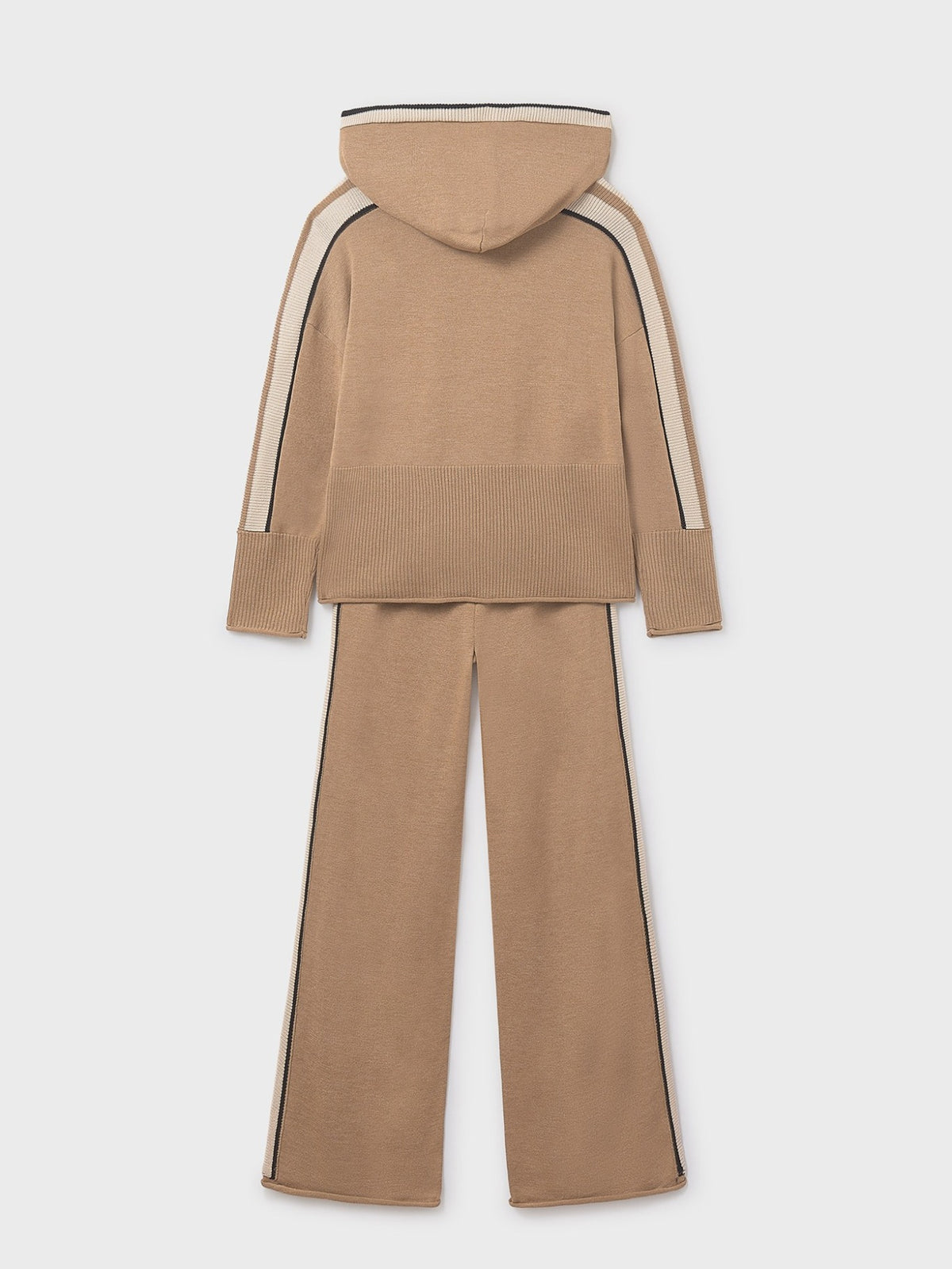 Conj.calça tricô capuz Camel vig (Castanho Claro)  para Menina - Mayoral