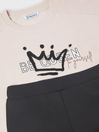 Conj. leggings Preto (Preto)  para Menina - Mayoral