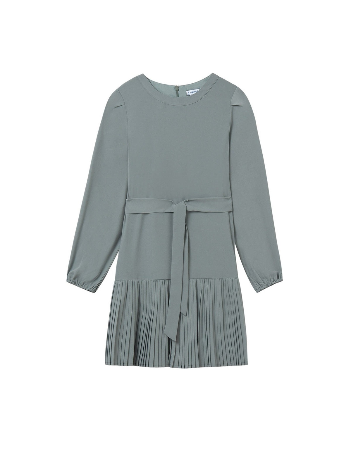 Vestido crepe Azul jade (Azul)  para Menina - Mayoral