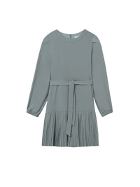 Vestido crepe Azul jade (Azul)  para Menina - Mayoral