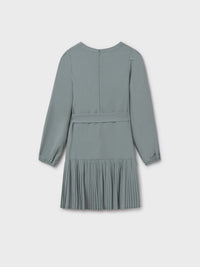 Vestido crepe Azul jade (Azul)  para Menina - Mayoral