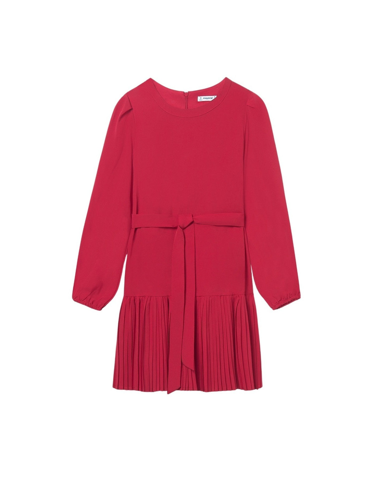 Vestido crepe Vermelho (Vermelho)  para Menina - Mayoral