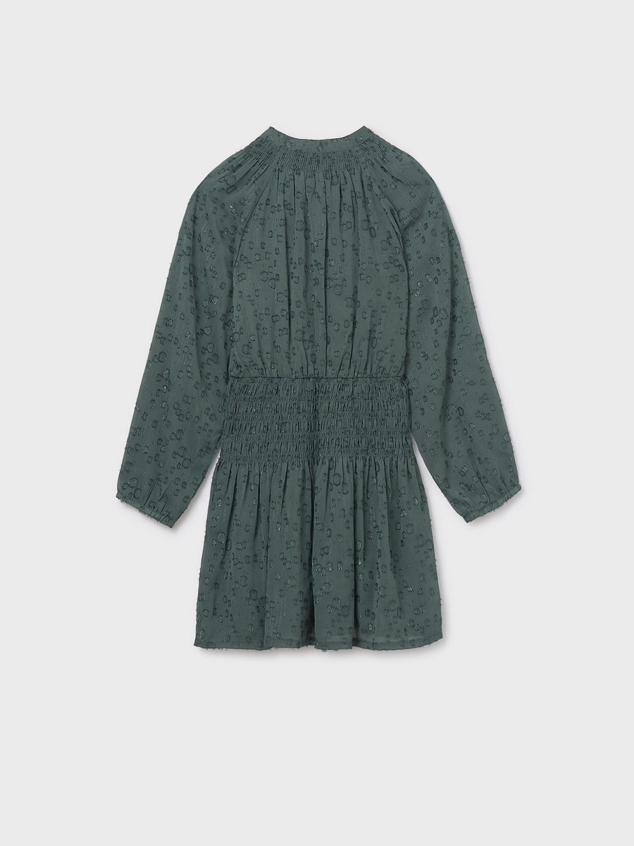 Vestido lurex Eucalipto (Verde Escuro)  para Menina - Mayoral