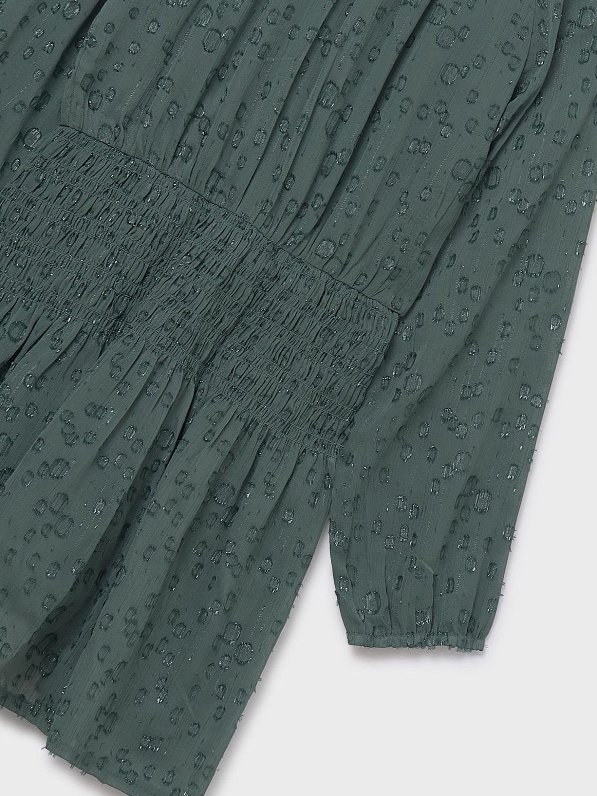 Vestido lurex Eucalipto (Verde Escuro)  para Menina - Mayoral