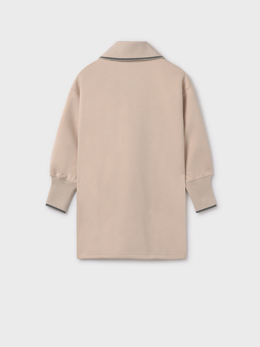 Vestido felpa fecho Areia (Bege)  para Menina - Mayoral